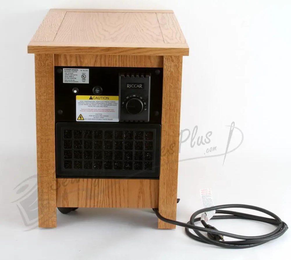 Riccar Summer Breeze Zone Heater & Space Heater with Dial Thermostat - Oak (RSBH-O)