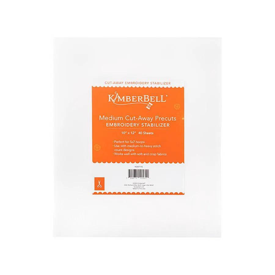 KimberBell Medium Cut Away 10 in x 12 in Precut Sheets 40 Stabilizer Pack (KDST116) - Sewingmachinesplus.com