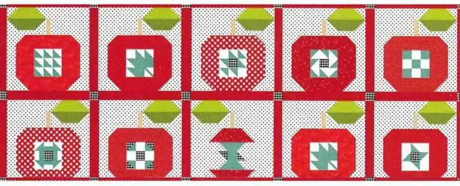 Riley Blake Apple Spice Table Runner Fabric Quilt Kit - Sewingmachinesplus.com