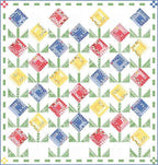 Feed Sacks: Red Rover Goodness Grows Fabric Quilt Kit - Sewingmachinesplus.com