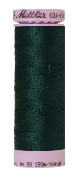 Mettler Silk-Finish 164 Yards, 50 wt. - Color Swamp - 100% Cotton (9105-0757) BOX of 5