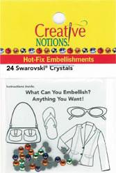 Creative Notions 24 Swarovski Crystals Topaz - Sewingmachinesplus.com