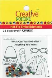 Creative Notions 36 Swarovski Crystals Crystal AB - Sewingmachinesplus.com