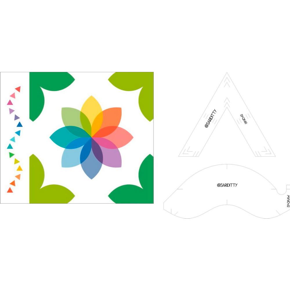 Quilt Keeper Ruler Set + Fabric Panel