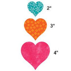 AccuQuilt Go! Geometric Die - Heart 2 Inch, 3 Inch, 4 Inch (55029)