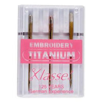 Klasse Embroidery Titanium Needles 75/11 - Buy 2 Get 1 FREE