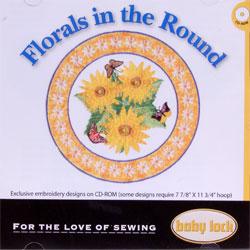 Baby Lock Embroidery Design CD - Florals in the Round