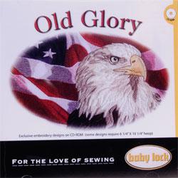 Baby Lock Embroidery Design CD - Old Glory