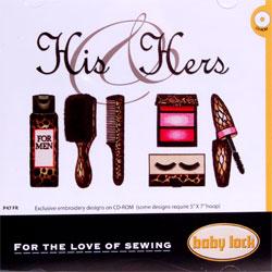 Baby Lock Embroidery Design CD - His & Hers