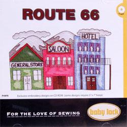 Baby Lock Embroidery Design CD - Route 66