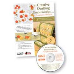 Creative Quilting Embroideries Pumpkins with Style Book & CD - CQEPS
