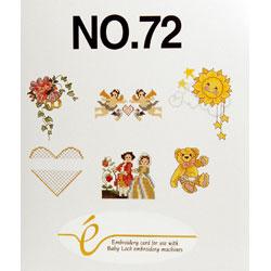Baby Lock Cross-Stitch emb card No 72