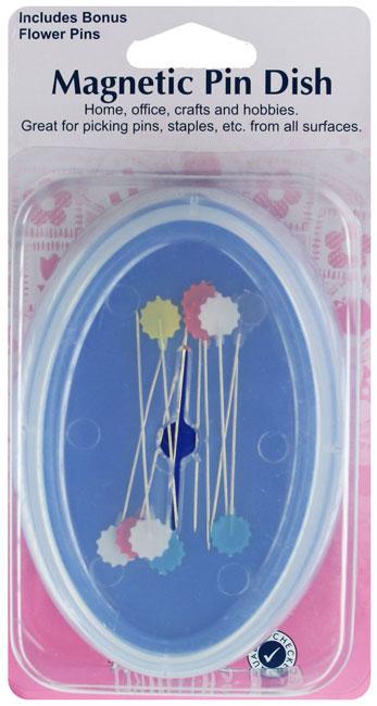 Magnetic Pin Dish with Flower Pins by Hemline (279)