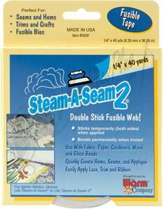 Steam-A-Seam 1/4"x40 yd Double Stick Fusible Web