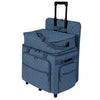Hemline Slate Blue Quilting Studio Collection Three Bag Trolley Set