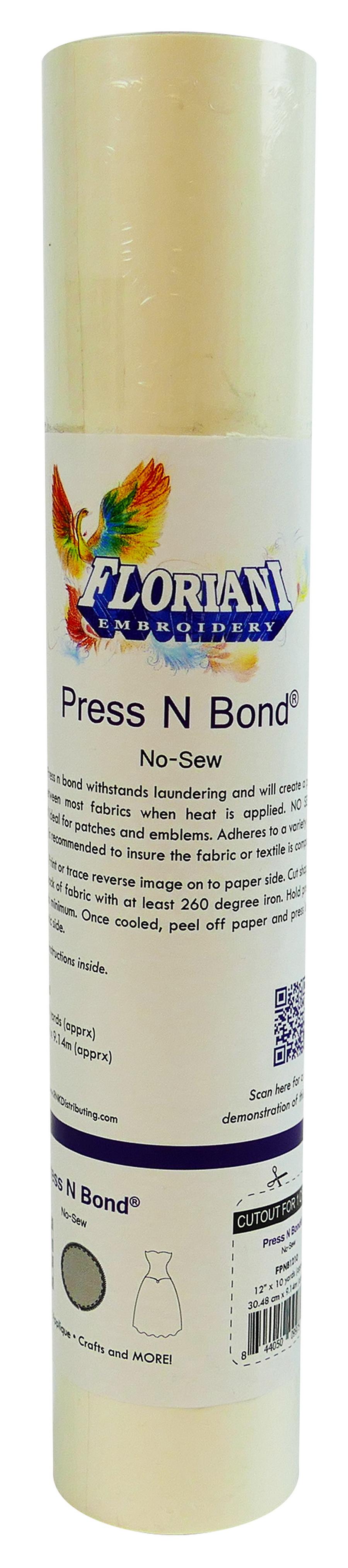 Floriani Press N Bond, 12in x 10yd Roll