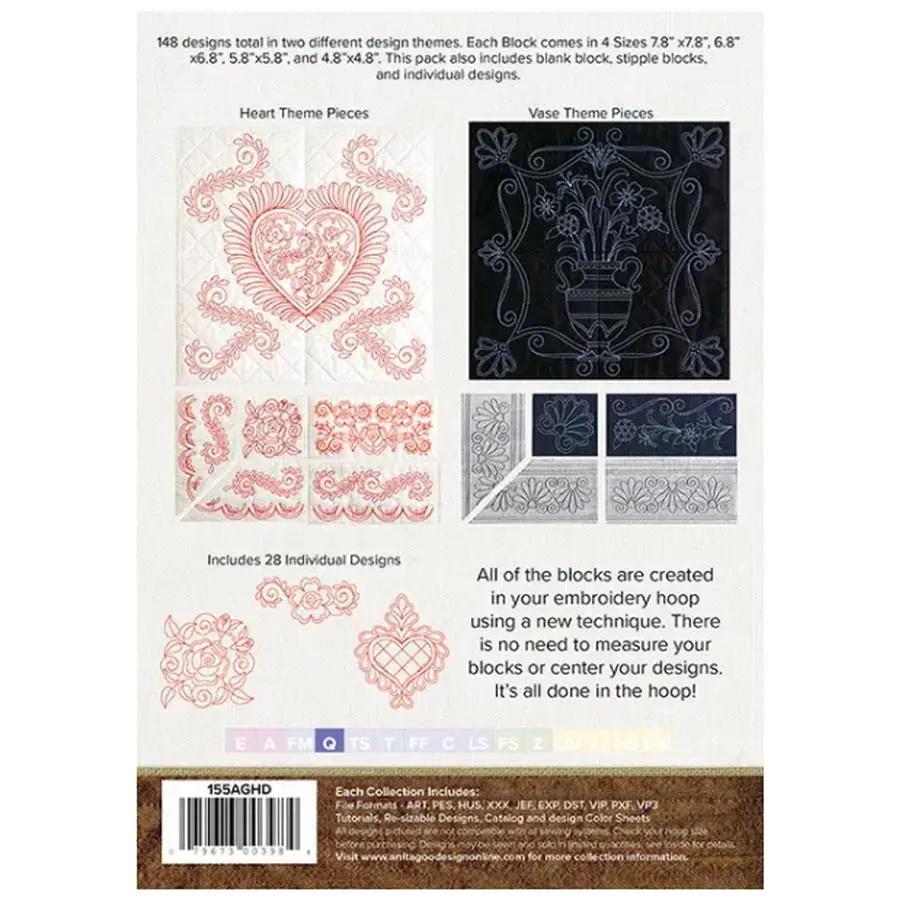 Quilters Dream 2 embroidery design collection by Anita Goodesign; includes 28 designs
