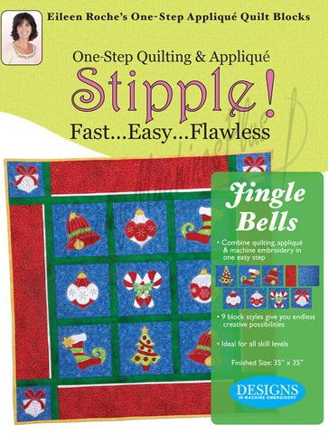 Stipple! Jingle Bells - One Step Quilting and Applique Blocks