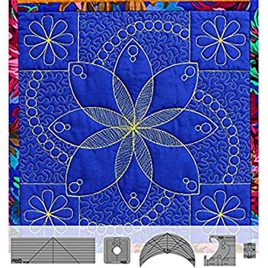 Westalee Design Flower Power Block Template Kit - Sewingmachinesplus.com