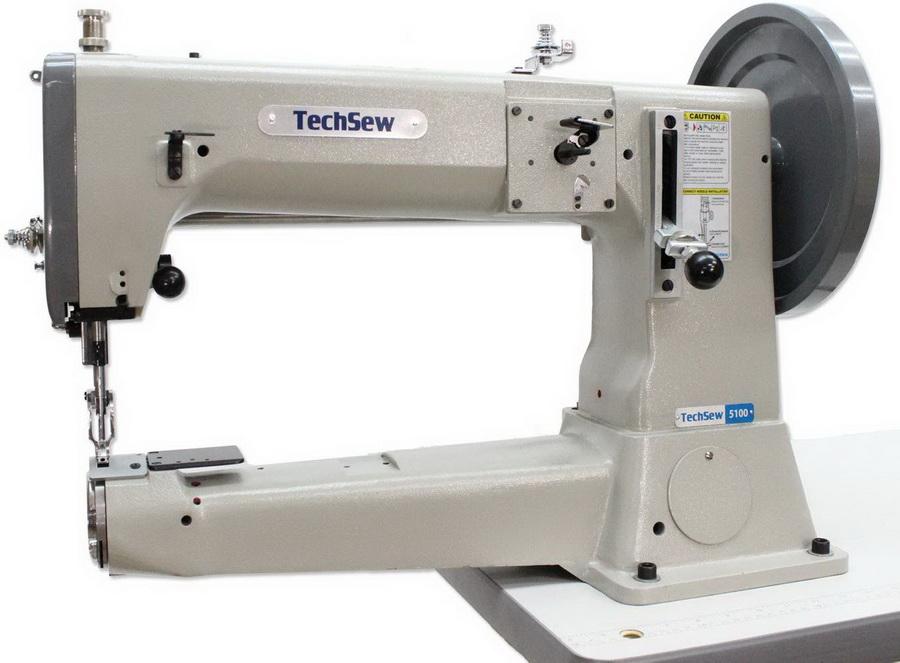 Techsew 5100 Fully Loaded Package 16" Cylinder Heavy Duty Compound Feed Industrial Sewing Machine - Sewingmachinesplus.com