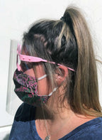 High Quality Face Shield in White or Pink - 10 Pack (FREE 4oz. Bottle of Hand Sanitizer Included) - Sewingmachinesplus.com