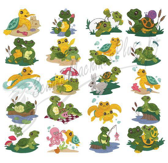 Dakota Collectibles Terrific Turtles Embroidery Designs - 970349