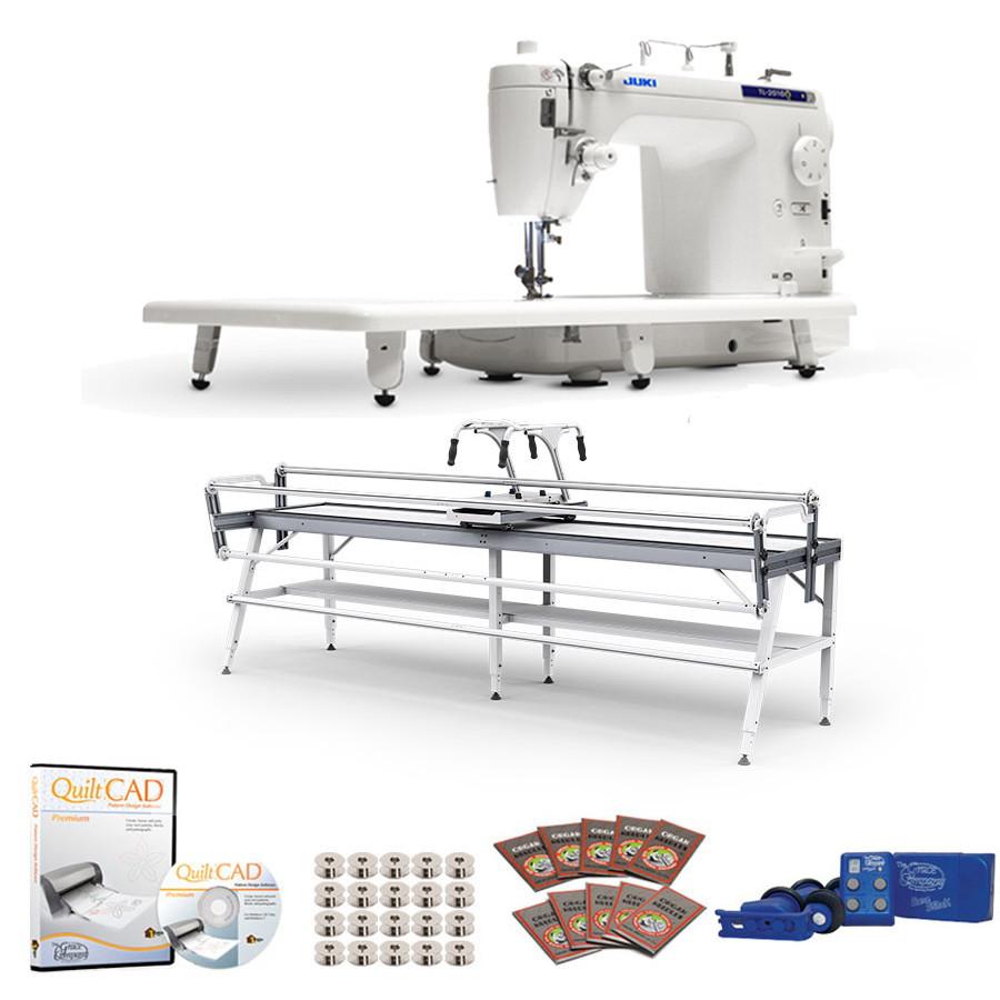 Juki TL-2010Q Long Arm, Grace GQ Frame, Stitch Regulator, QuiltCAD