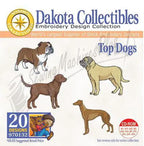 Dakota Collectibles Top Dogs embroidery designs CD-ROM with 20 designs