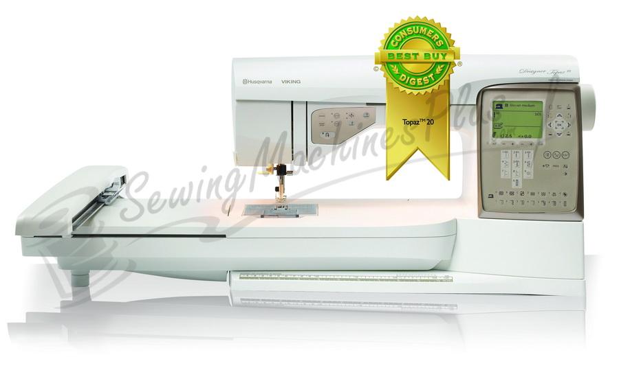 Husqvarna Viking Designer Topaz 20 Sewing and Embroidery Machine - Sewingmachinesplus.com