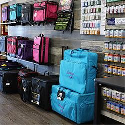 Tote Bags are aligned in a row