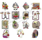 Dakota Collectibles Touch of Tuscany embroidery designs set, 16 colorful Tuscan chef and pantry motifs