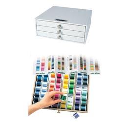 Madeira Rayon Thread Treasure Chest 194 Spools (white)