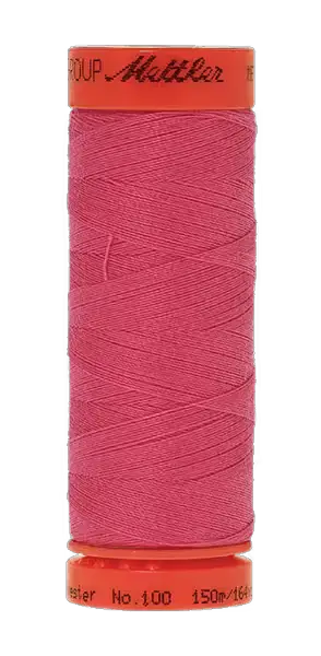 Mettler Metrosene Plus polyester thread spool in Tropicana pink