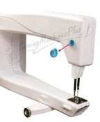 TrueCut TrueTrim Thread Cutter by Grace Company, white unit with blue knobs