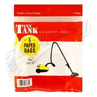 Vacuum bags, Carpet-Pro Tiny Tank 6-pack for TTP-6