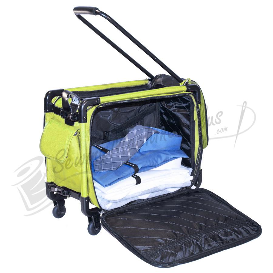 17" Tutto Small Carry-On Luggage on Wheels - LIME