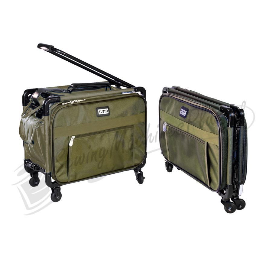 17" Tutto Small Carry-On Luggage on Wheels - OLIVE