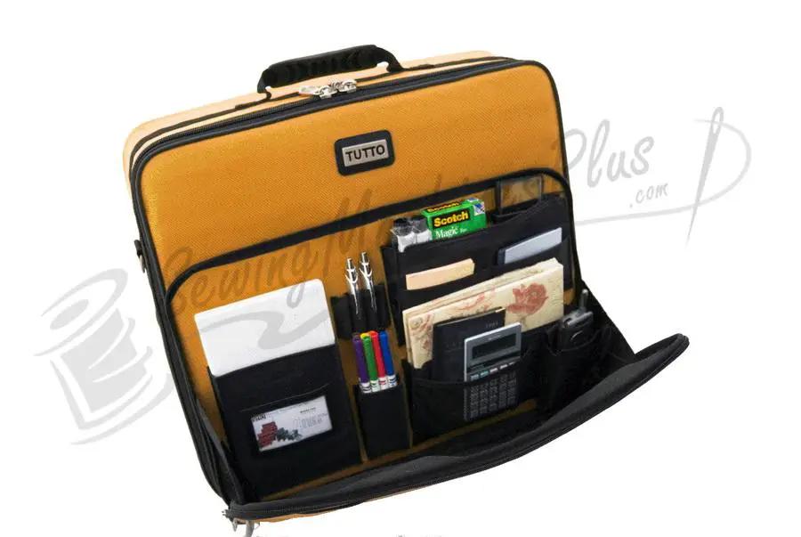 Tutto 20" Embroidery Project Bag - ORANGE