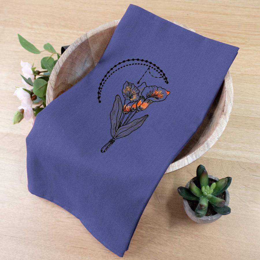 OESD Tea Towel Blue 20" x 28" - 2 Pack - Sewingmachinesplus.com