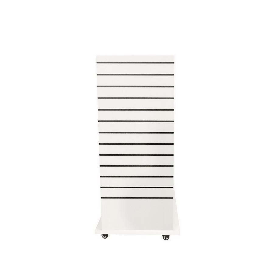 Arrow 4 Shelf Fabric Display - White Vinyl Laminate (Fabric Not Included)