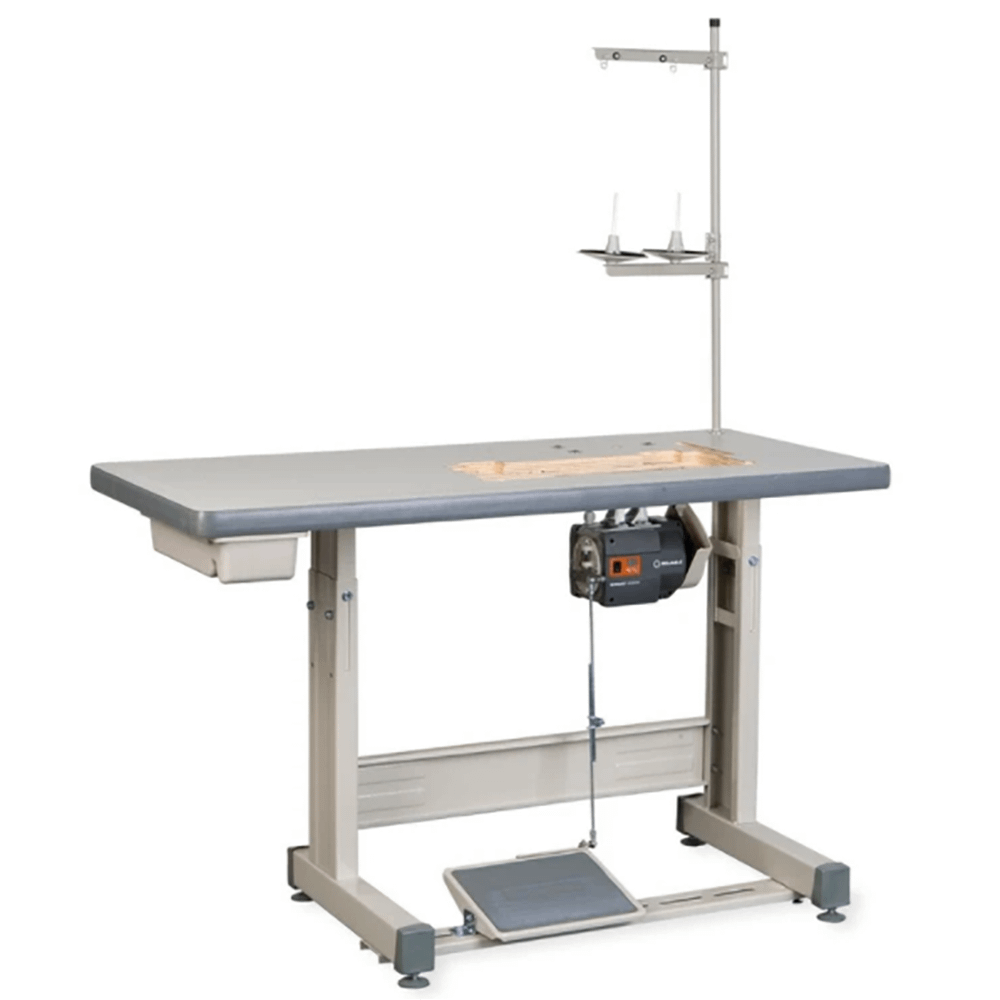 Reliable 4400SW Single Needle Walking Foot Machine w/ Table, Motor, & Light
