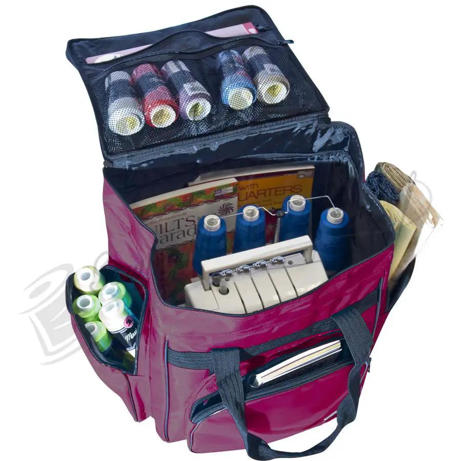 Tutto Serger/Accessory Bag - BURGUNDY - Sewingmachinesplus.com