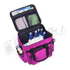 Tutto Serger/Accessory Bag, pink, with interior mesh pockets and multiple thread spools