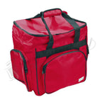 Tutto Serger/Accessory Bag red machine bag with multiple zip pockets and carrying handles