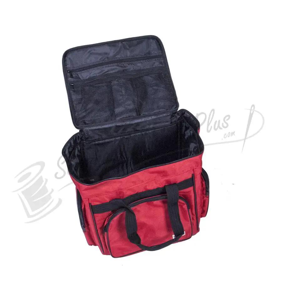 Tutto Serger/Accessory Bag, red with black interior and dual handles