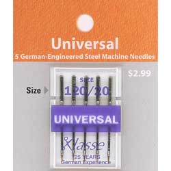 Klasse Universal Needles Size 120/20 - Buy 2 Get 1 FREE