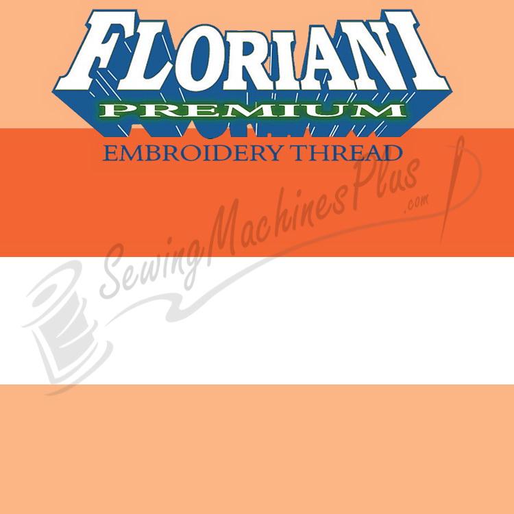 V13 - Floriani Variegated Embroidery Thread, Orange Stripe, 1,100yd spool