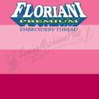 V28 - Floriani Variegated Embroidery Thread, Deep Pink Stripe, 1,100yd spool
