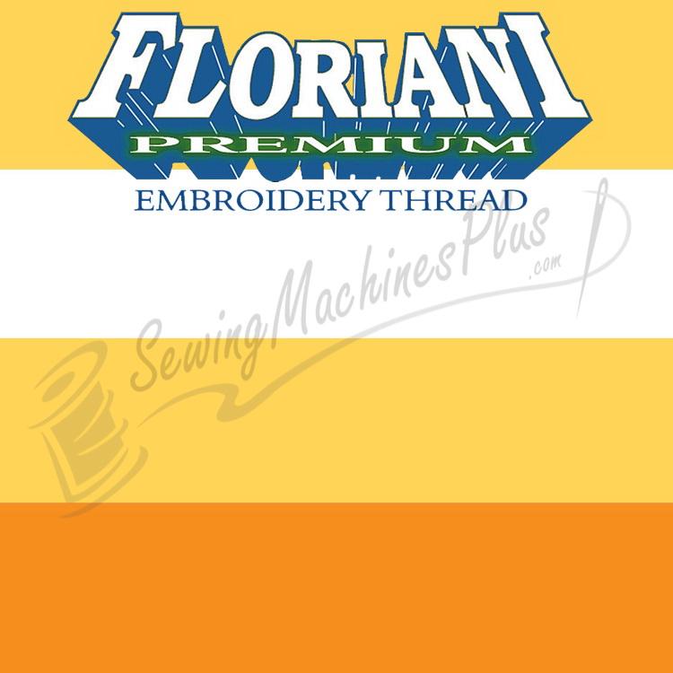 V55 - Floriani Variegated Embroidery Thread, Yellow Orange Stripe, 1,100yd spool