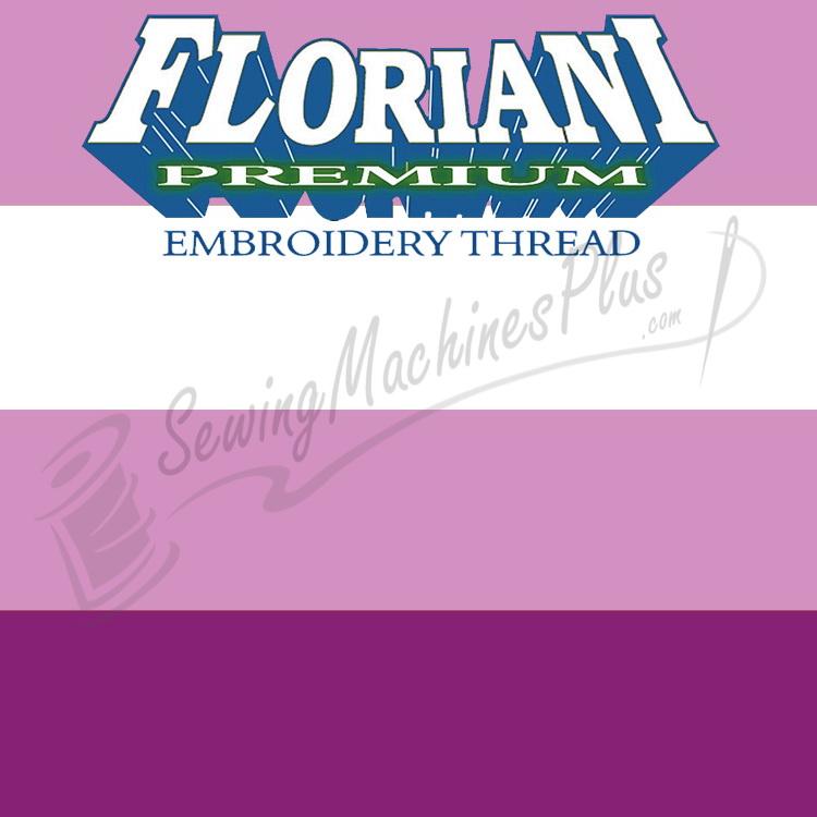 V67 - Floriani Variegated Embroidery Thread, Lilac Stripe, 1,100yd spool